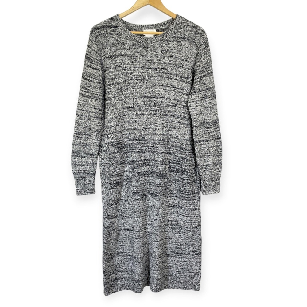 Softies Marshmallow Lounge Dress Nightgown Pockets Cozy Size S/M Heather Gray